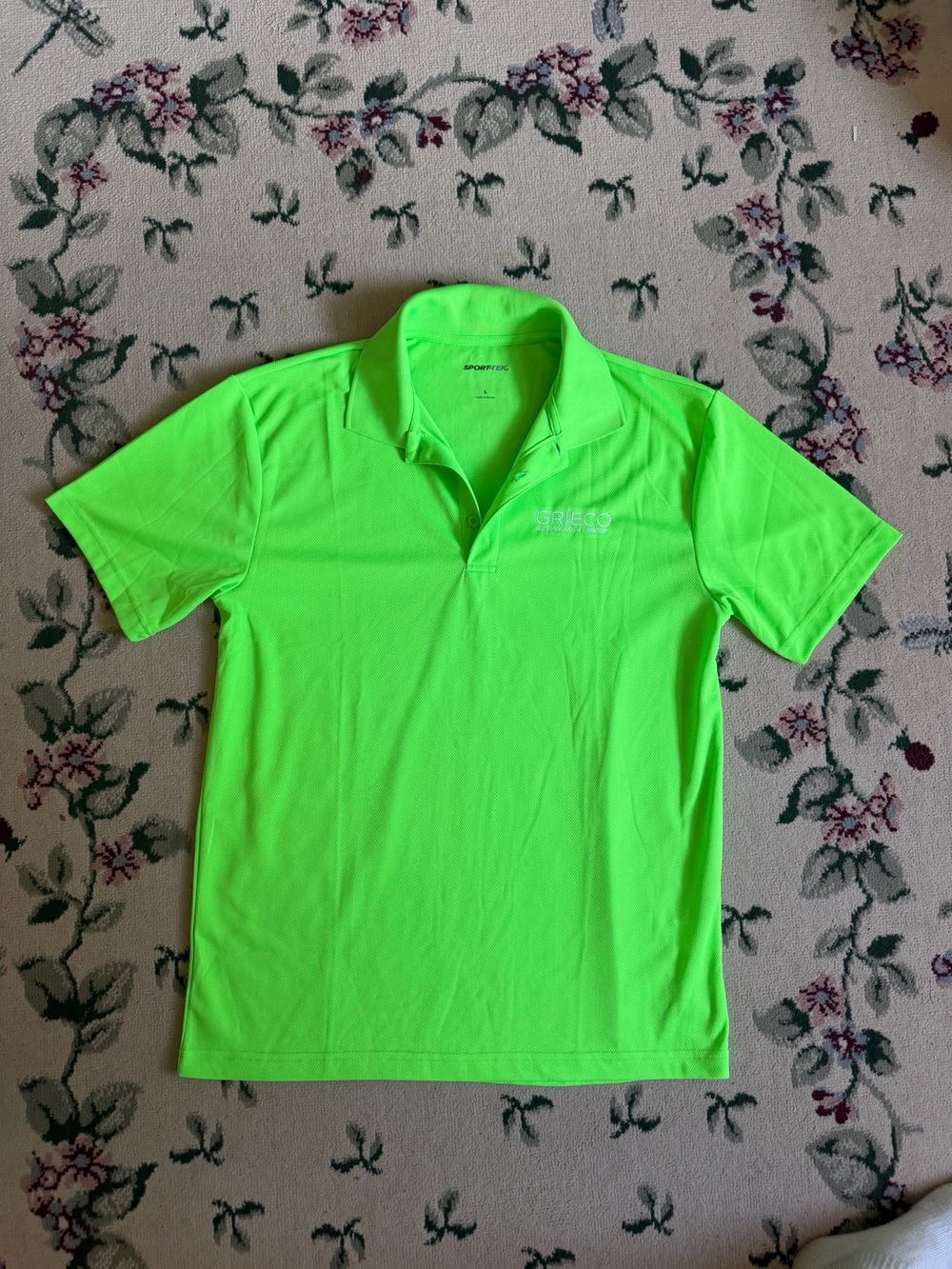 Sport-Tek Bright Neon Green Men's Performance Polo